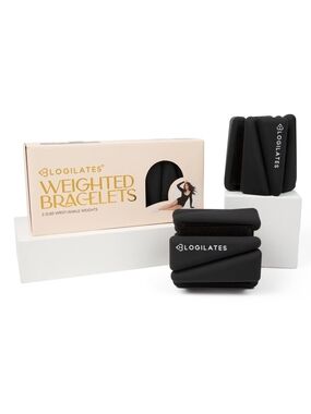 Logilates Black Weighted Bracelets Wrist Ankle Weights